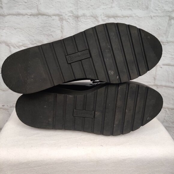 Giani Bernini Womens Loafers Mayaa Patent Leather Chunky Platform Black Size 10 - Picture 7 of 7